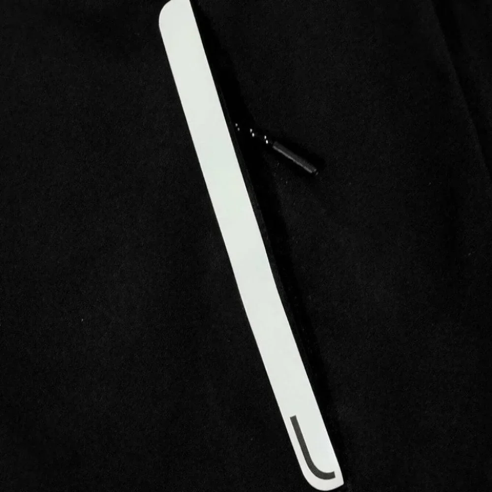 Black Mens Hooded Coat - Picture 4 of 5